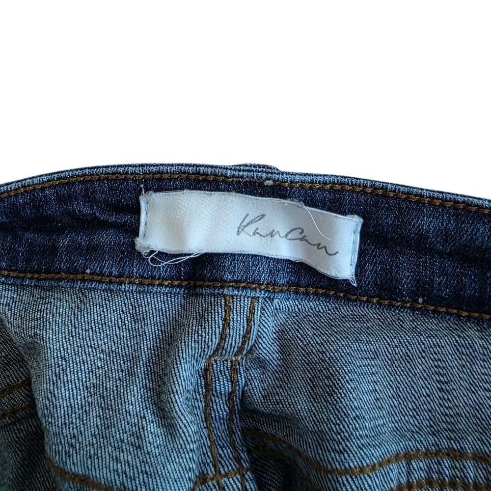 KanCan Dark Blue Distressed Skinny Jeans Size 11/29 - Picture 3 of 4